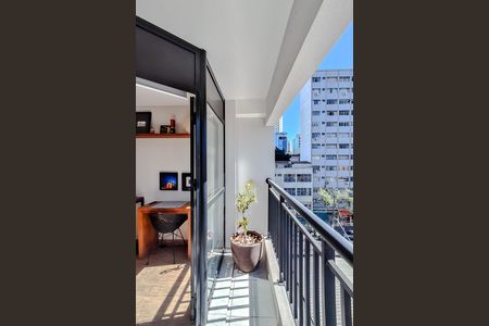 Studio para alugar com 24m², 1 quarto e sem vaga Studio para alugar com 24m², 1 quarto e sem vagaVaranda