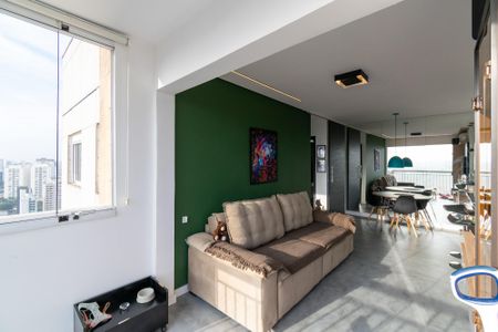 Sala  de apartamento à venda com 2 quartos, 64m² em Campo Belo, São Paulo