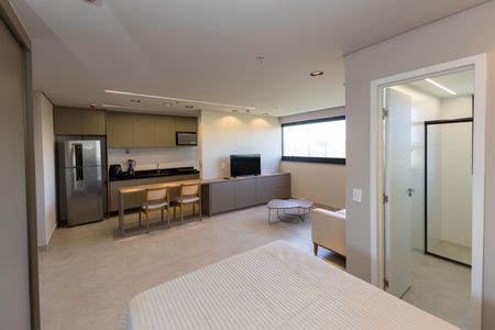 Suíte 1 de kitnet/studio para alugar com 1 quarto, 43m² em Vale do Sereno, Nova Lima