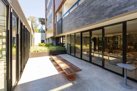 Área comum - Recepção do Prédio de kitnet/studio para alugar com 1 quarto, 43m² em Vale do Sereno, Nova Lima