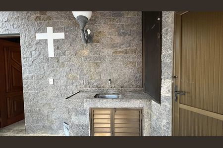 Área comum - Churrasqueira de kitnet/studio para alugar com 1 quarto, 116m² em Quarteirão Ingelheim, Petrópolis