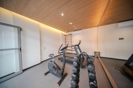 Studio para alugar com 31m², 1 quarto e sem vaga Studio para alugar com 31m², 1 quarto e sem vagaÁrea comum - Academia