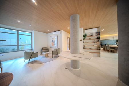 Studio para alugar com 31m², 1 quarto e sem vaga Studio para alugar com 31m², 1 quarto e sem vagaÁrea comum - Salão de festas