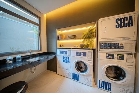 Studio para alugar com 31m², 1 quarto e sem vaga Studio para alugar com 31m², 1 quarto e sem vagaLavanderia