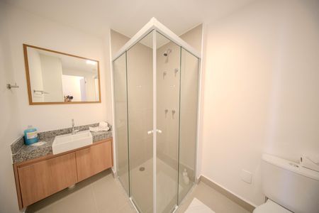 Studio para alugar com 31m², 1 quarto e sem vaga Studio para alugar com 31m², 1 quarto e sem vagaBanheiro