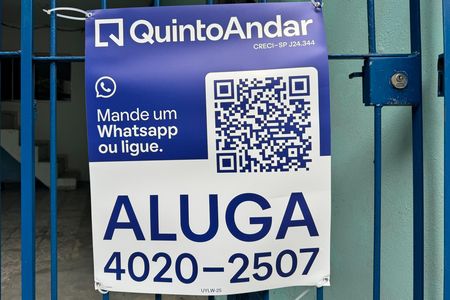 Placa  de casa para alugar com 1 quarto, 40m² em Jardim Nascimento, São Bernardo do Campo