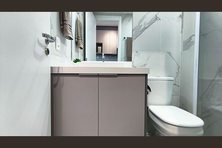 Studio para alugar com 27m², 1 quarto e sem vaga Studio para alugar com 27m², 1 quarto e sem vagaBanheiro
