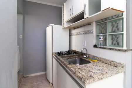 Cozinha de apartamento para alugar com 1 quarto, 29m² em Centro Histórico, Porto Alegre