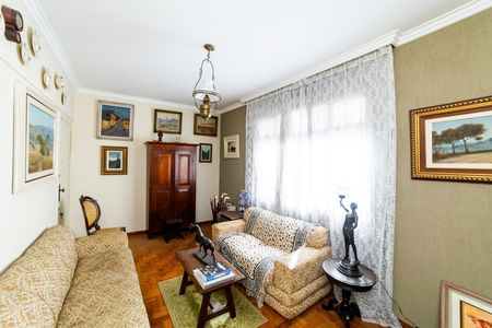Sala de apartamento à venda com 3 quartos, 90m² em Santo Antônio, Belo Horizonte