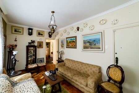 Sala de apartamento à venda com 3 quartos, 90m² em Santo Antônio, Belo Horizonte
