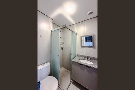 Banheiro de kitnet/studio para alugar com 1 quarto, 21m² em Vila Mariana, São Paulo