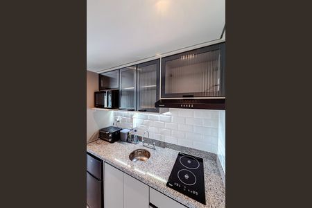 Cozinha de kitnet/studio para alugar com 1 quarto, 21m² em Vila Mariana, São Paulo