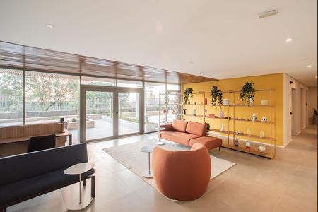 Studio à venda com 34m², 1 quarto e sem vaga Studio à venda com 34m², 1 quarto e sem vagaHall social
