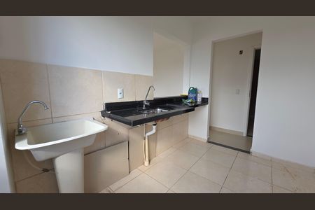 Cozinha  de apartamento para alugar com 2 quartos, 57m² em Palmital, Lagoa Santa