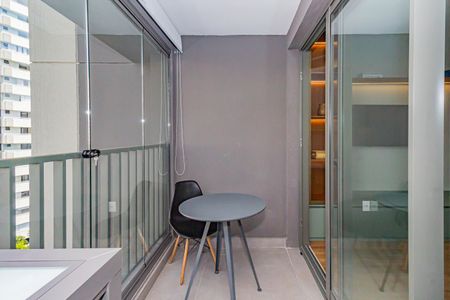 Studio para alugar com 31m², 1 quarto e sem vagaVaranda