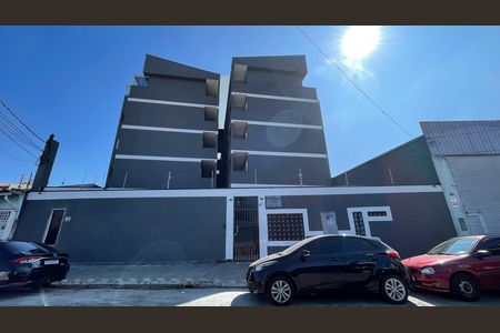 Fachada+Placa  de apartamento para alugar com 2 quartos, 42m² em Jardim Lideranca, São Paulo