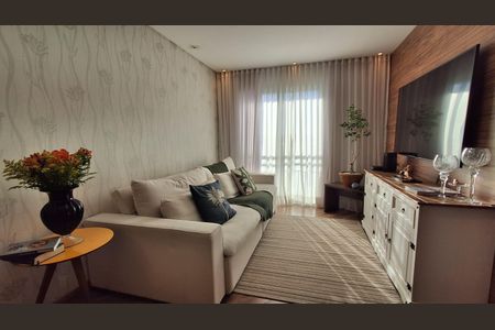 Sala de apartamento à venda com 3 quartos, 68m² em Barcelona, São Caetano do Sul