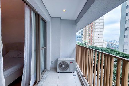 Varanda do Studio de kitnet/studio para alugar com 1 quarto, 26m² em Sumarezinho, São Paulo