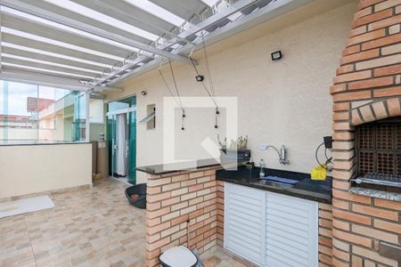 Área comum - Churrasqueira de apartamento para alugar com 1 quarto, 46m² em Nova Petrópolis, São Bernardo do Campo