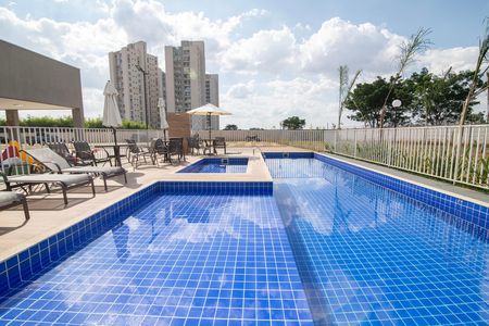 Área Comum - Piscinas de apartamento para alugar com 2 quartos, 52m² em Parque Ortolândia, Hortolândia