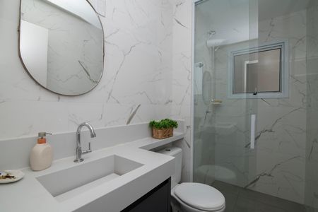 Banheiro de apartamento para alugar com 2 quartos, 57m² em Jardim Nossa Senhora de Fatima, Hortolândia