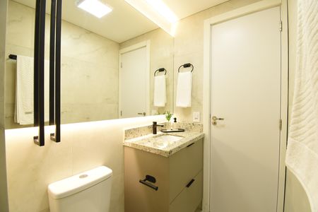 Studio para alugar com 26m², 1 quarto e sem vagaBanheiro do Studio