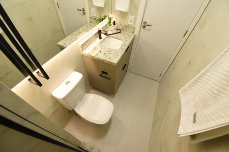 Studio para alugar com 26m², 1 quarto e sem vagaBanheiro do Studio