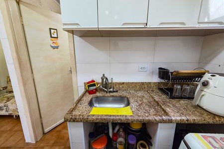 Cozinha de apartamento para alugar com 1 quarto, 47m² em Nova Mirim, Praia Grande