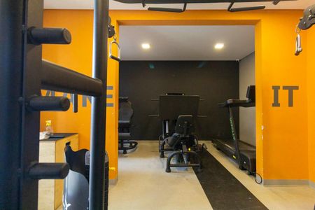 Área comum - Academia de apartamento para alugar com 1 quarto, 27m² em Guaiauna, São Paulo