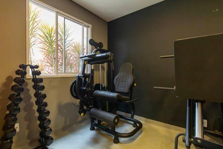 Área comum - Academia de apartamento para alugar com 1 quarto, 27m² em Guaiauna, São Paulo