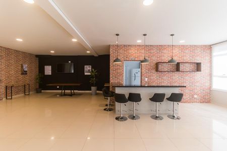 Área comum - Salão de festas de kitnet/studio para alugar com 1 quarto, 44m² em Vila Mogilar, Mogi das Cruzes