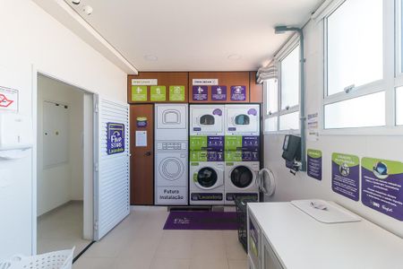 Studio para alugar com 44m², 1 quarto e 1 vagaLavanderia