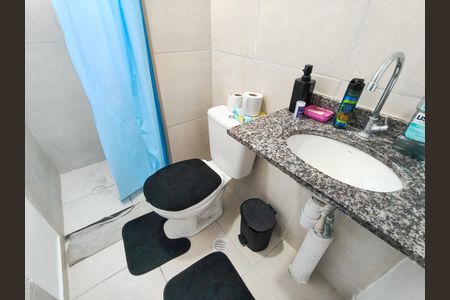Banheiro Corredor de apartamento à venda com 2 quartos, 54m² em Santo Cristo, Rio de Janeiro