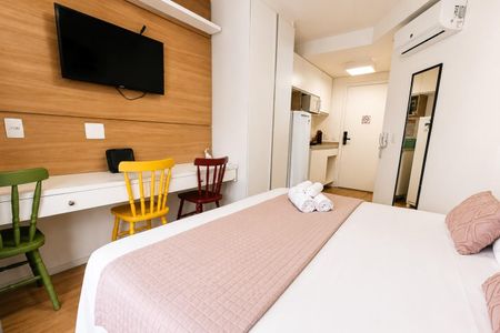 Dormitório de kitnet/studio para alugar com 1 quarto, 20m² em Consolação, São Paulo