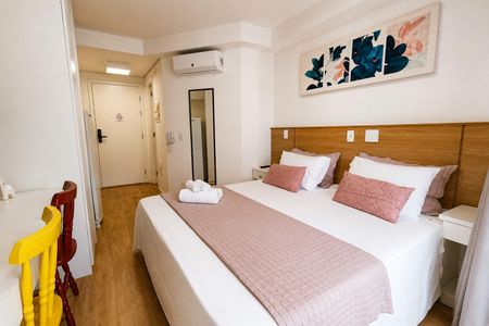 Studio para alugar com 20m², 1 quarto e sem vaga Studio para alugar com 20m², 1 quarto e sem vagaDormitório