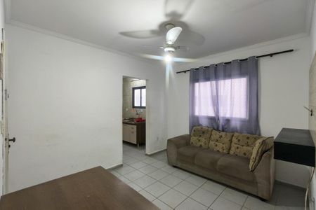 Sala de apartamento para alugar com 1 quarto, 40m² em Cidade Ocian, Praia Grande