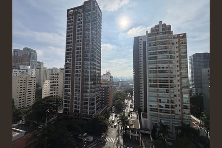 Vista de kitnet/studio para alugar com 1 quarto, 20m² em Indianópolis, São Paulo
