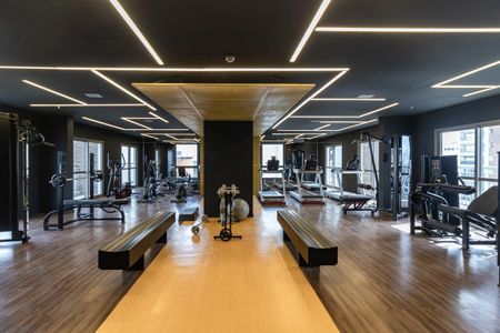 Área comum de kitnet/studio para alugar com 1 quarto, 20m² em Indianópolis, São Paulo