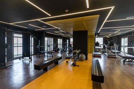 Área comum de kitnet/studio para alugar com 1 quarto, 20m² em Indianópolis, São Paulo