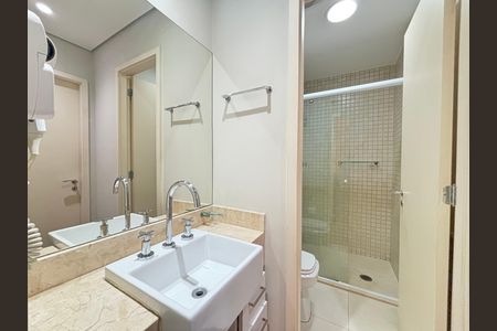Banheiro da Suíte de apartamento à venda com 1 quarto, 40m² em Vila Olímpia, São Paulo