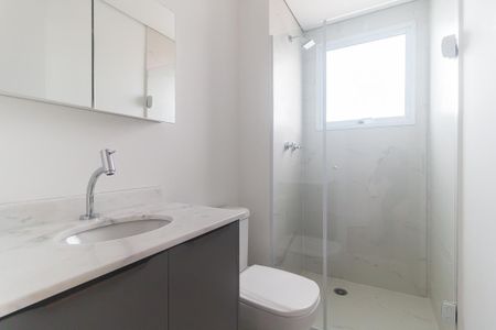 Apartamento para alugar com 57m², 2 quartos e 2 vagas Apartamento para alugar com 57m², 2 quartos e 2 vagasBanheiro da Suíte