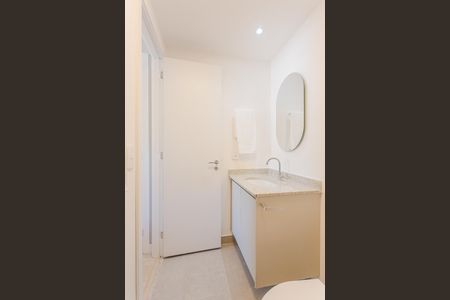 Banheiro da Suíte de kitnet/studio para alugar com 1 quarto, 25m² em Pinheiros, São Paulo
