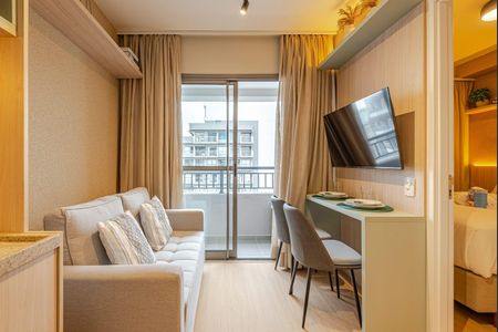 Apartamento para alugar com 25m², 1 quarto e 1 vaga Apartamento para alugar com 25m², 1 quarto e 1 vagaSala / Quarto