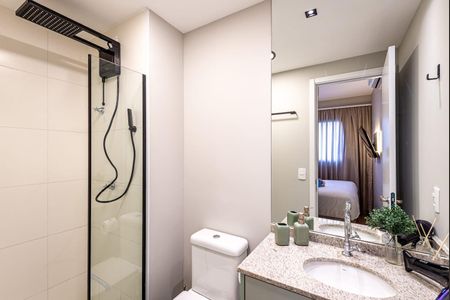 Apartamento para alugar com 25m², 1 quarto e 1 vaga Apartamento para alugar com 25m², 1 quarto e 1 vagaBanheiro