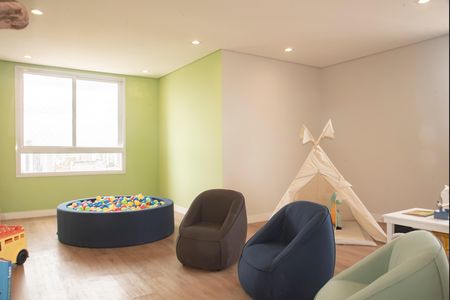 Studio para alugar com 30m², 1 quarto e sem vaga Studio para alugar com 30m², 1 quarto e sem vagaÁrea comum - Brinquedoteca