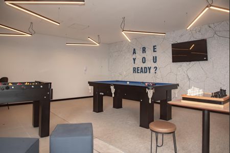 Studio para alugar com 30m², 1 quarto e sem vaga Studio para alugar com 30m², 1 quarto e sem vagaÁrea comum - Salão de jogos