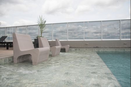 Área comum - Piscina de kitnet/studio para alugar com 1 quarto, 30m² em Vila Clementino, São Paulo
