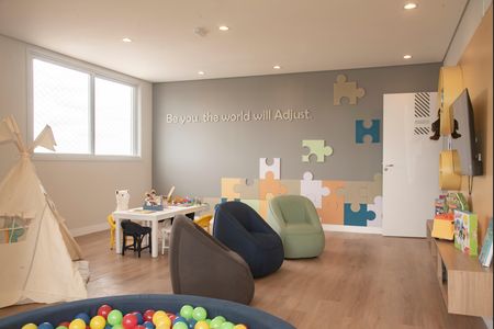 Studio para alugar com 30m², 1 quarto e sem vaga Studio para alugar com 30m², 1 quarto e sem vagaÁrea comum - Brinquedoteca