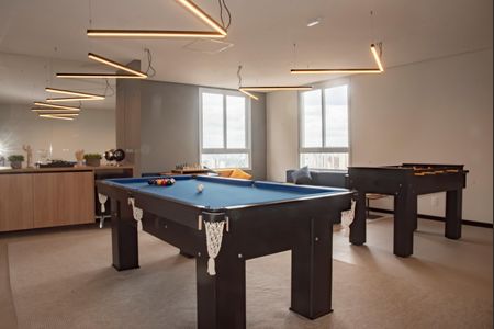 Studio para alugar com 30m², 1 quarto e sem vaga Studio para alugar com 30m², 1 quarto e sem vagaÁrea comum - Salão de jogos
