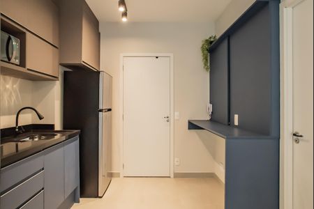 Cozinha de kitnet/studio para alugar com 1 quarto, 30m² em Vila Clementino, São Paulo